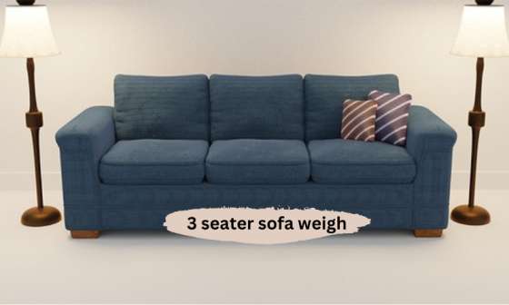 3 seater sofa weight