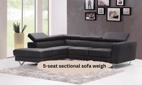 5 seat sectional sofa weigh