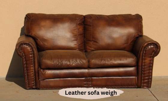 Leather sofa weigh