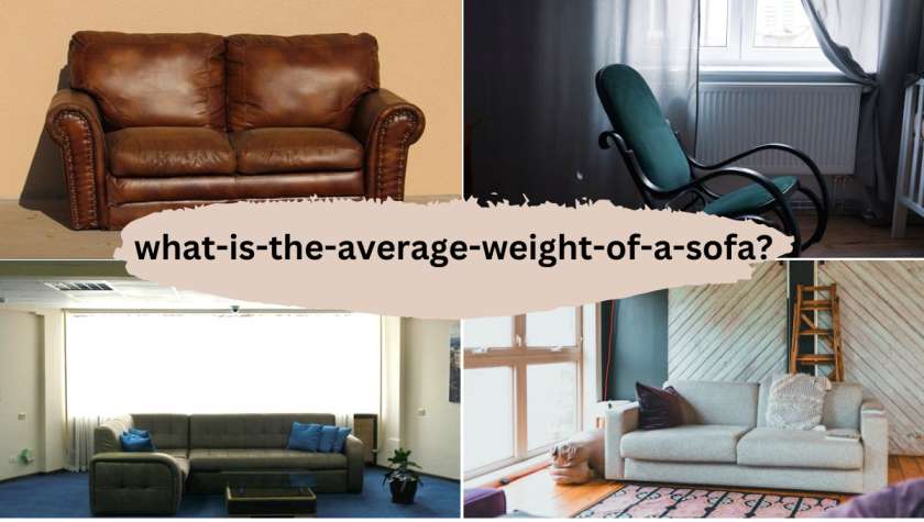 What is the average weight of a sofa