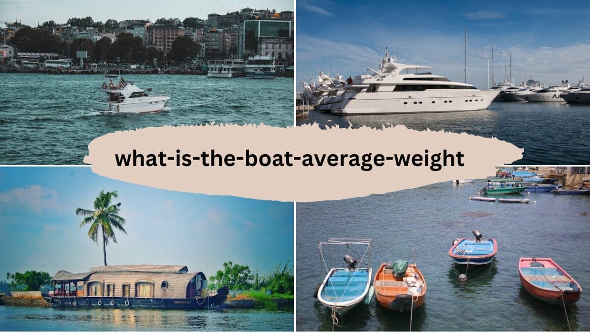 What is the boat's average weight