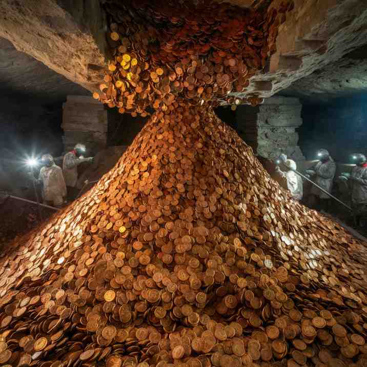 Two Million Copper Wuzhu Coins Weight