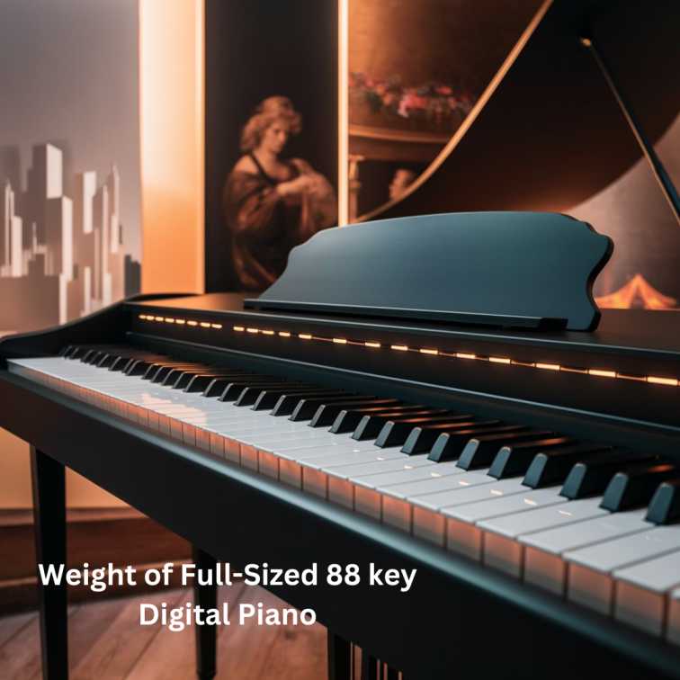 Weight of Full-Sized 88 key Digital Piano