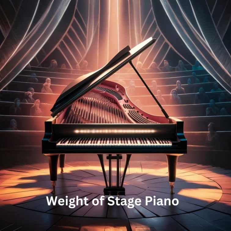 Weight of stage piano